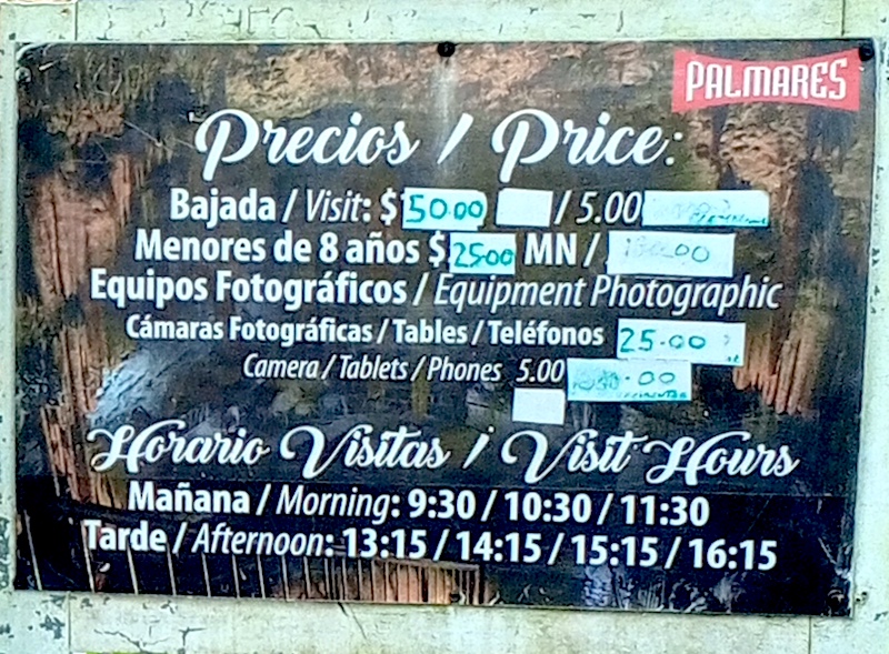 Cuevas de Bellamar Precios.