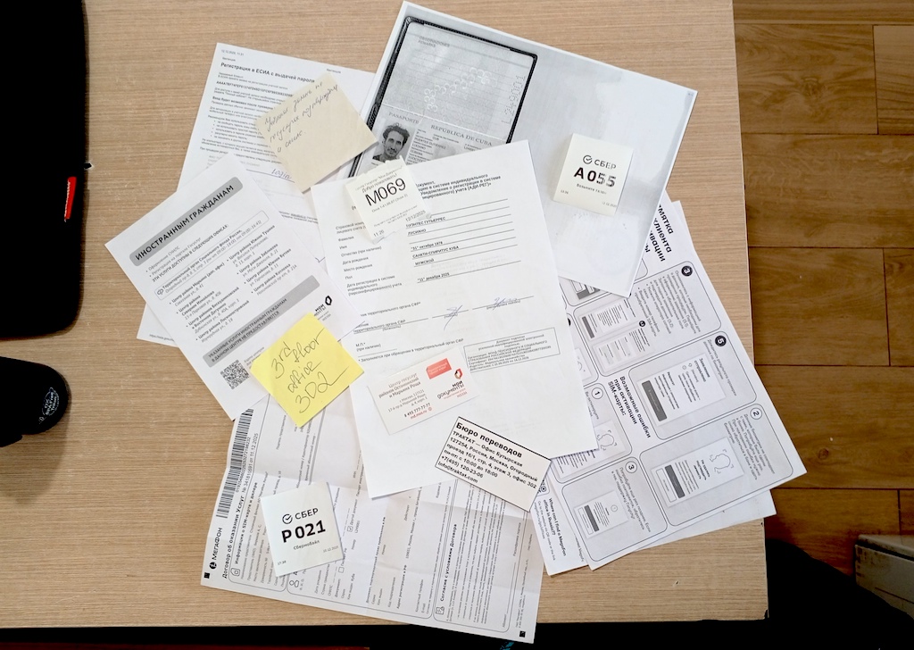 Papeles para sacar Documentos Gosuslugi