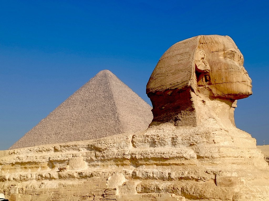 Escutura Esfinge Gigante Valle de Giza Egipto