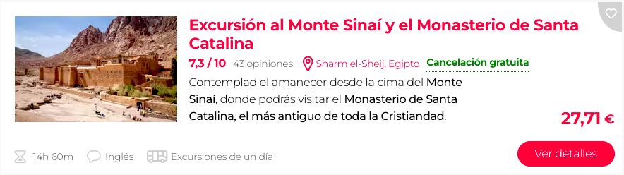 Excursion Monte Sinai y Santa Catalina Civitatis