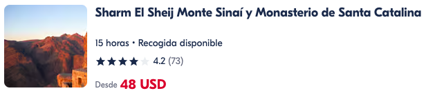 Excursion Monte Sinai y Santa Catalina  Getyourguide