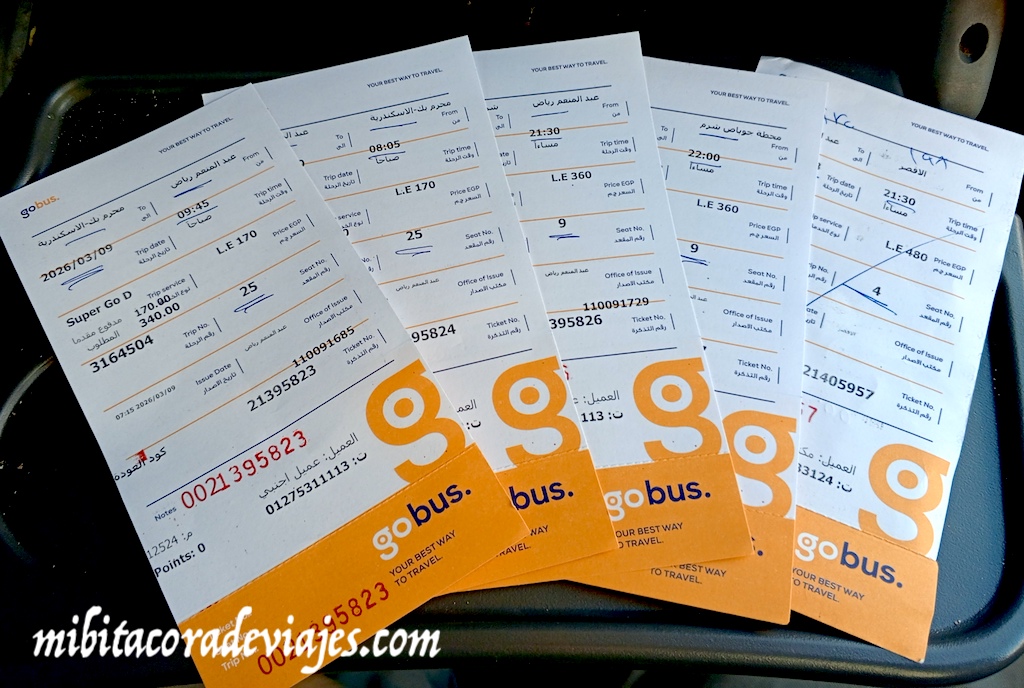 Boletos Autobuses consejos para viajar a Egipto barato