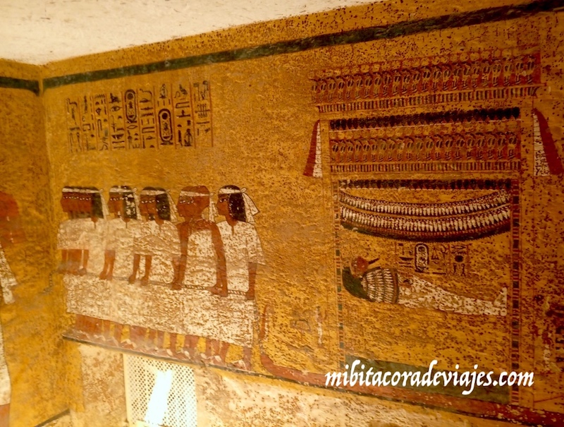 Interior de la tumba de Tutankamón Egipto